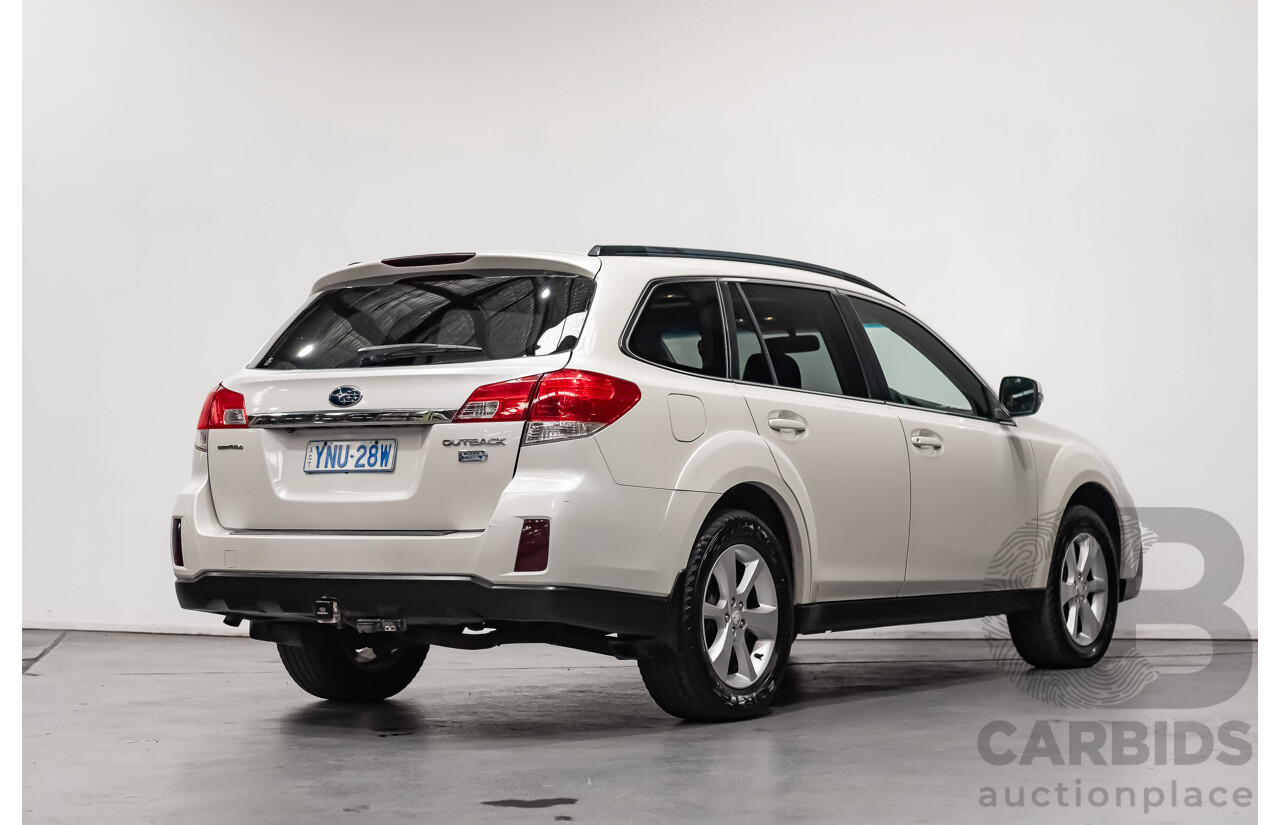 7/2013 Subaru Outback 2.0D Premium (AWD) MY13 4d Wagon White Turbo Diesel 2.0L