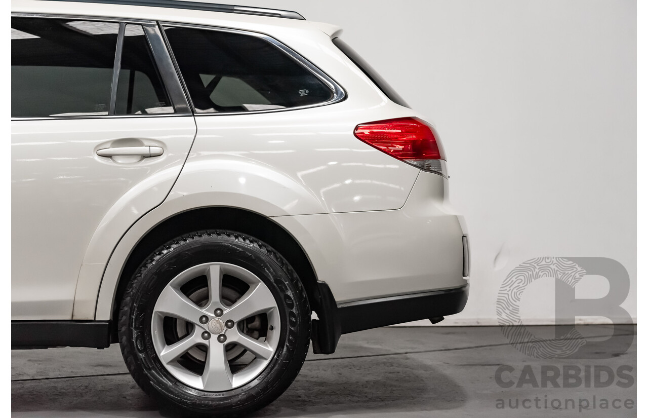 7/2013 Subaru Outback 2.0D Premium (AWD) MY13 4d Wagon White Turbo Diesel 2.0L