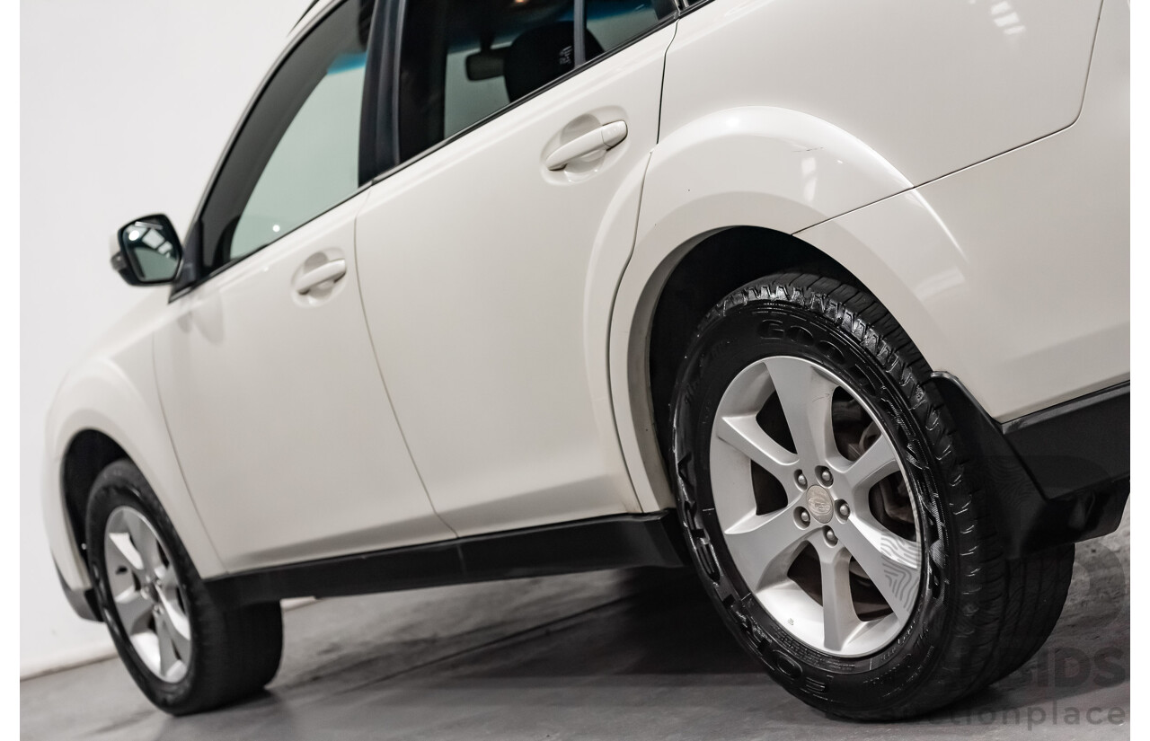 7/2013 Subaru Outback 2.0D Premium (AWD) MY13 4d Wagon White Turbo Diesel 2.0L