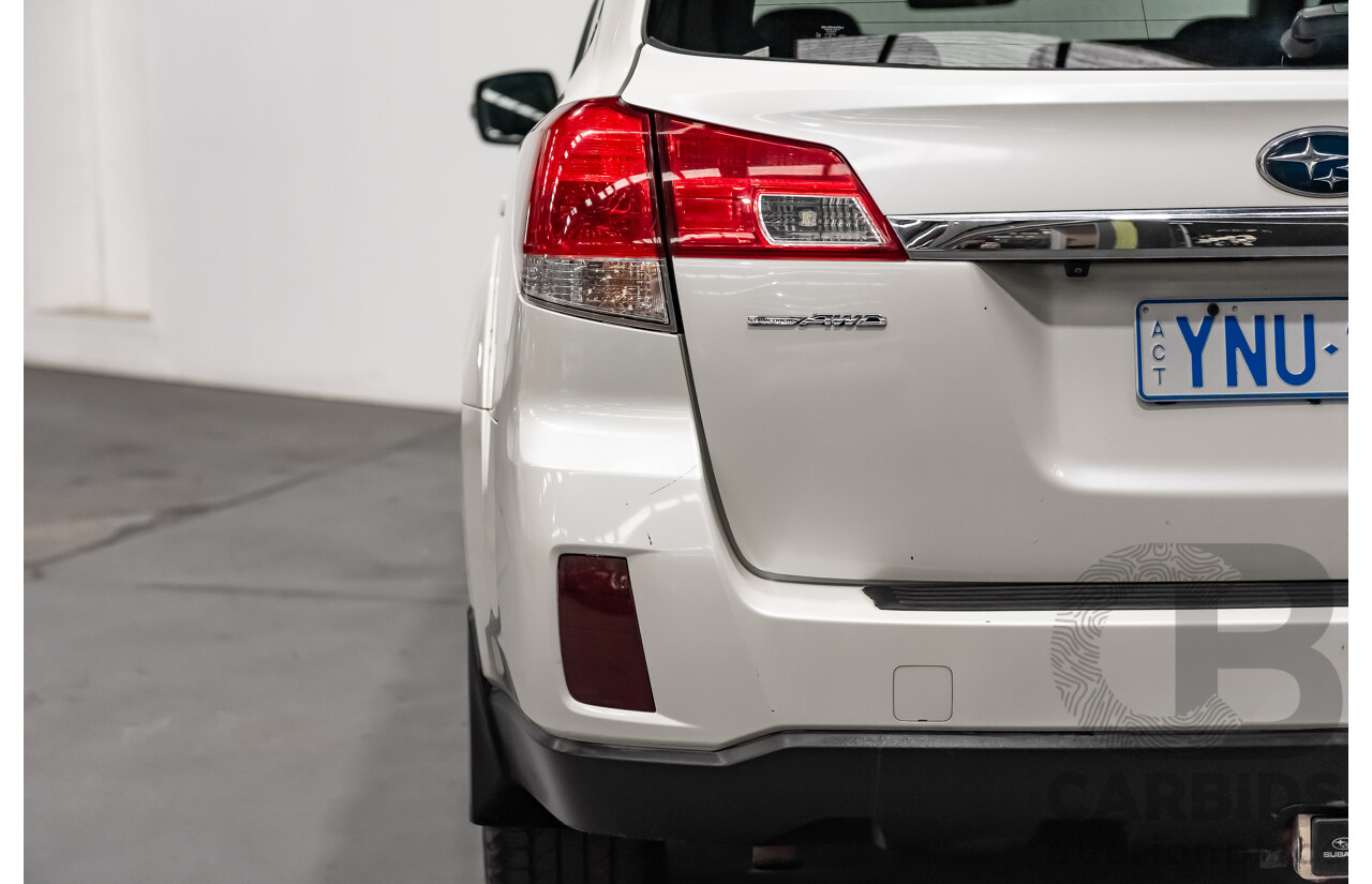 7/2013 Subaru Outback 2.0D Premium (AWD) MY13 4d Wagon White Turbo Diesel 2.0L