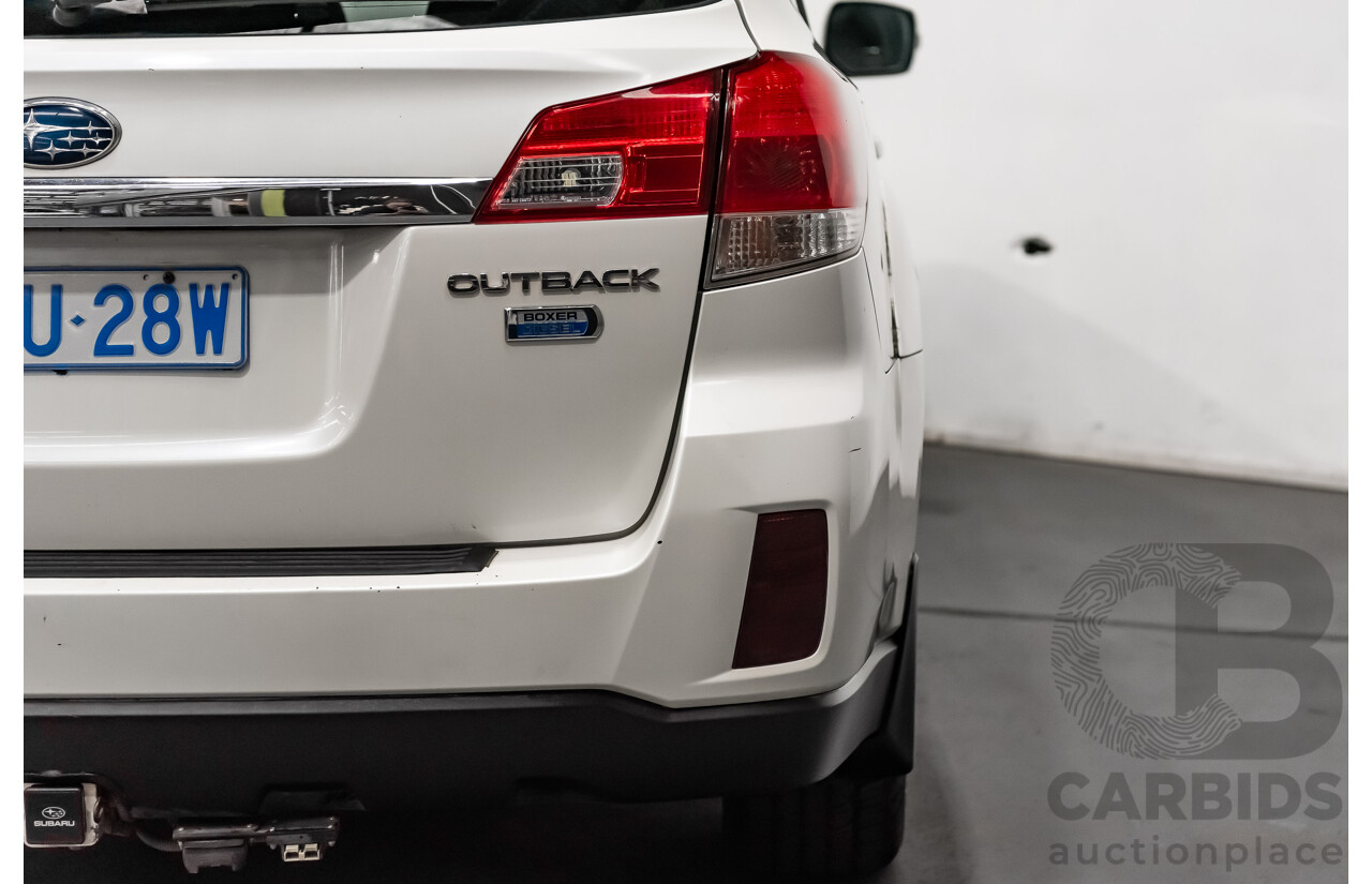 7/2013 Subaru Outback 2.0D Premium (AWD) MY13 4d Wagon White Turbo Diesel 2.0L