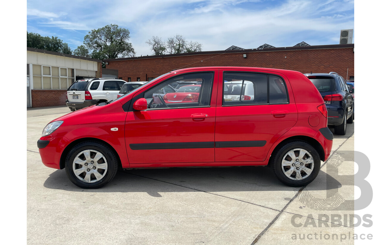 07/09 Hyundai Getz S FWD TB MY09 5D Hatchback Red 1.4L