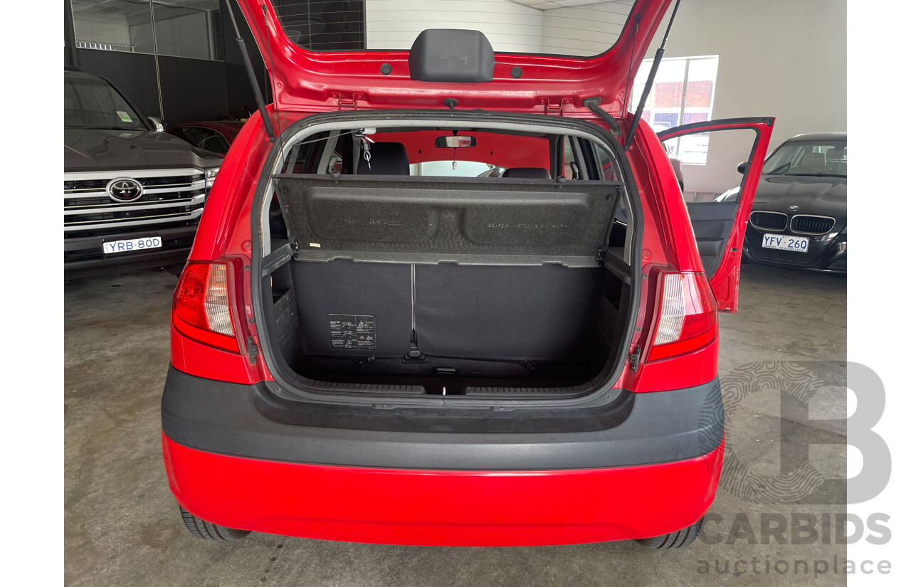 07/09 Hyundai Getz S FWD TB MY09 5D Hatchback Red 1.4L