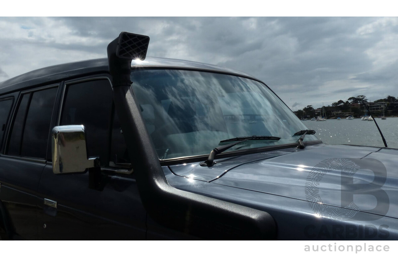 1/1986 Toyota Landcruiser Sahara (4x4) HJ61RG 4d Wagon Blue Diesel 4.0L