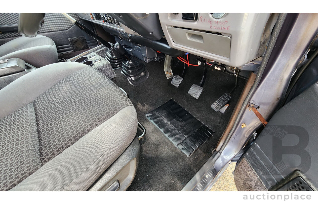 1/1986 Toyota Landcruiser Sahara (4x4) HJ61RG 4d Wagon Blue Diesel 4.0L