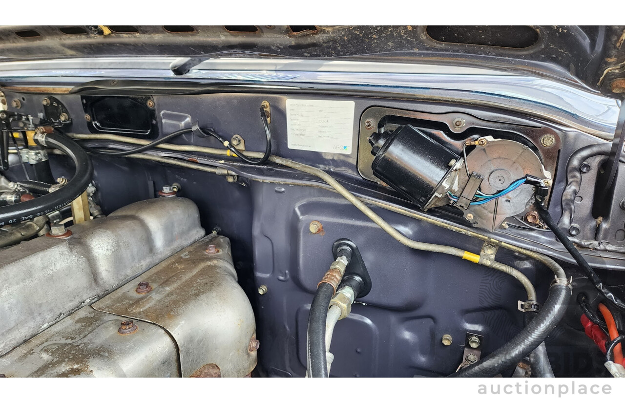 1/1986 Toyota Landcruiser Sahara (4x4) HJ61RG 4d Wagon Blue Diesel 4.0L