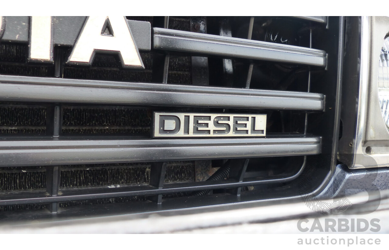 1/1986 Toyota Landcruiser Sahara (4x4) HJ61RG 4d Wagon Blue Diesel 4.0L