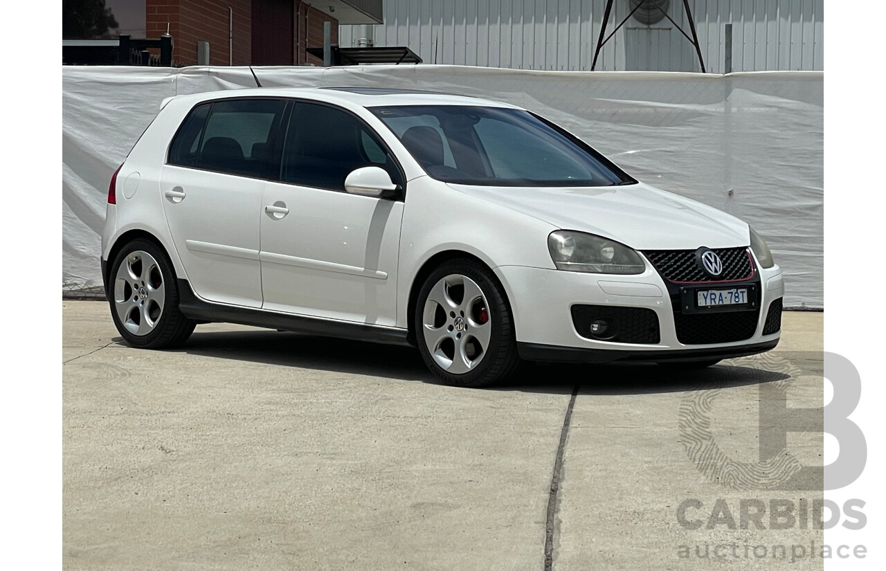 07/06 Volkswagen Golf GTi FWD 1K 5D Hatchback White 2.0L