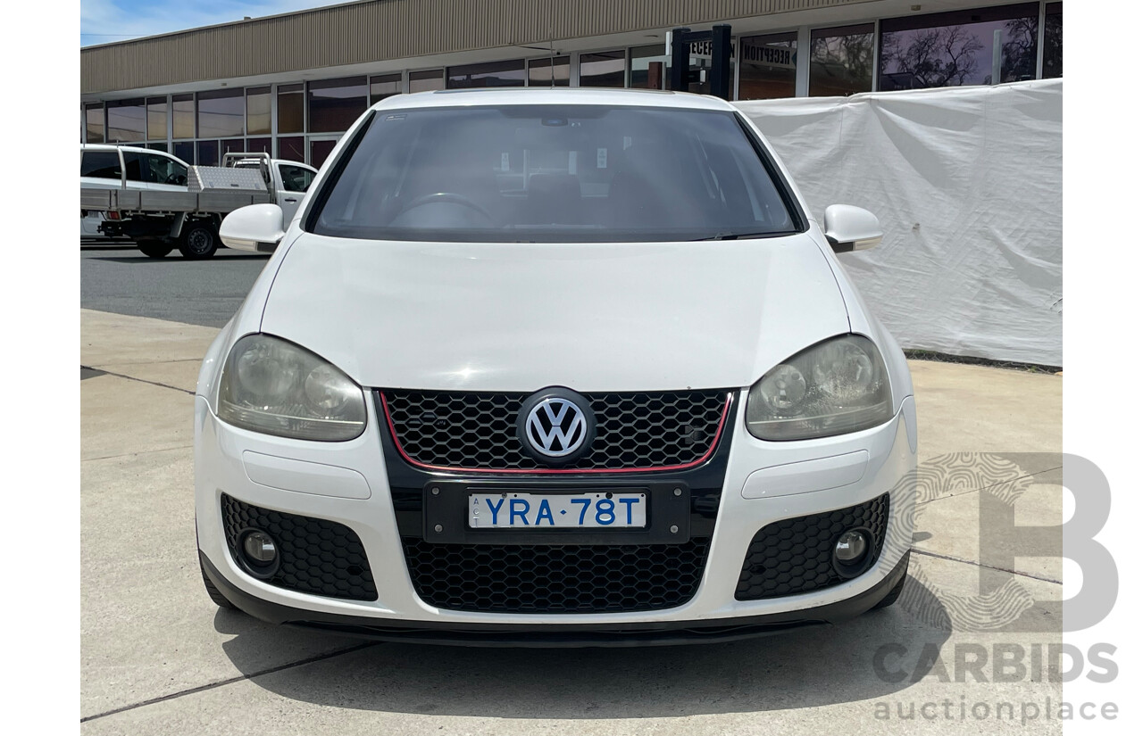 07/06 Volkswagen Golf GTi FWD 1K 5D Hatchback White 2.0L