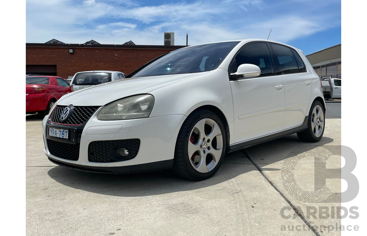 07/06 Volkswagen Golf GTi FWD 1K 5D Hatchback White 2.0L