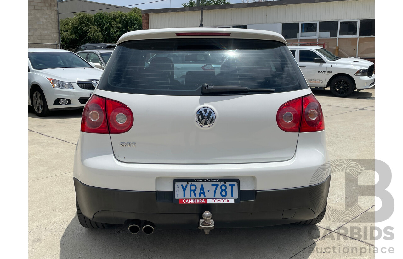 07/06 Volkswagen Golf GTi FWD 1K 5D Hatchback White 2.0L