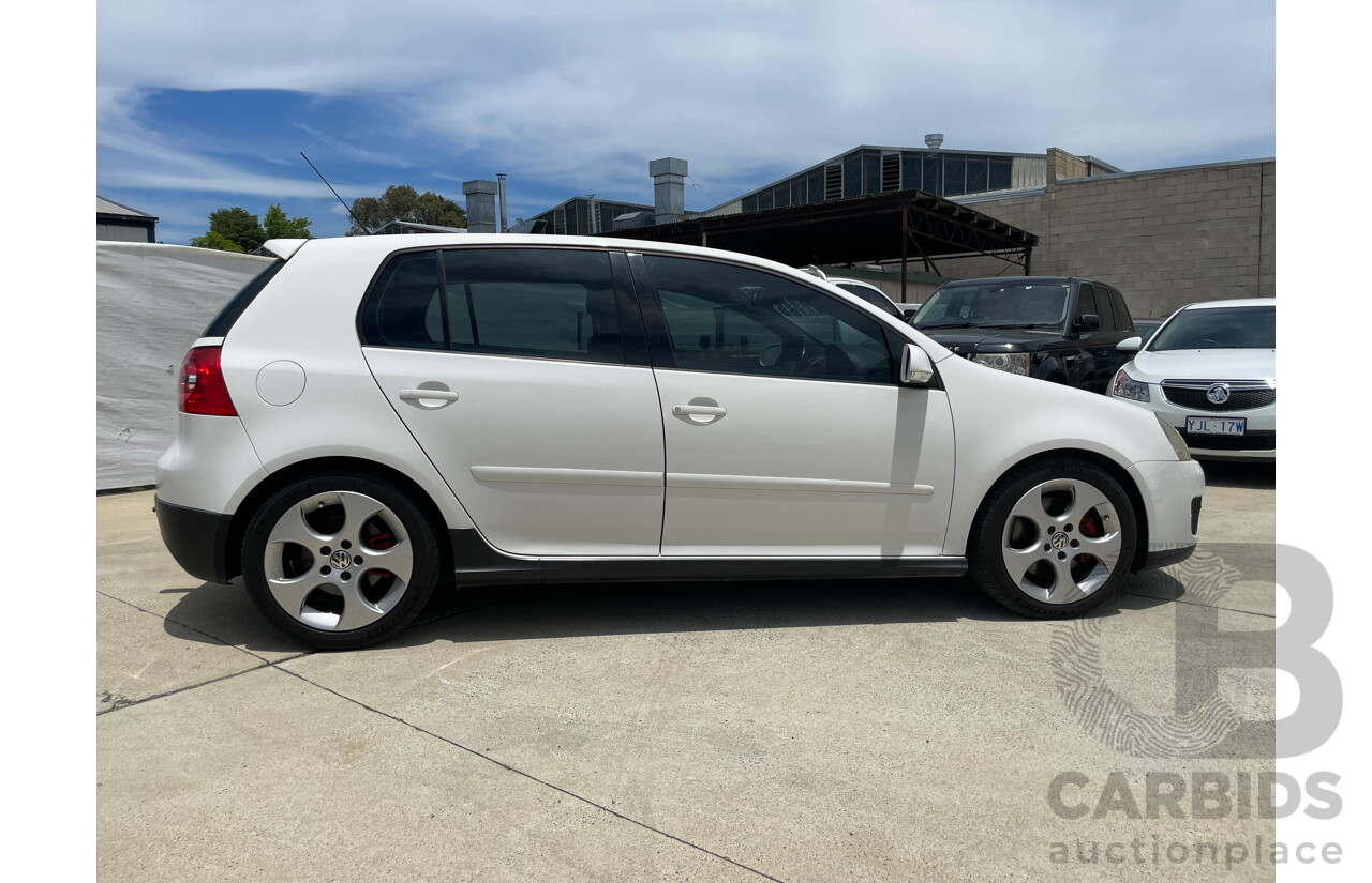 07/06 Volkswagen Golf GTi FWD 1K 5D Hatchback White 2.0L