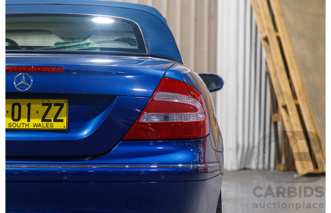 8/2003 Mercedes Benz CLK320 Elegance 2d Cabriolet Bright Blue Metallic V6 3.2L