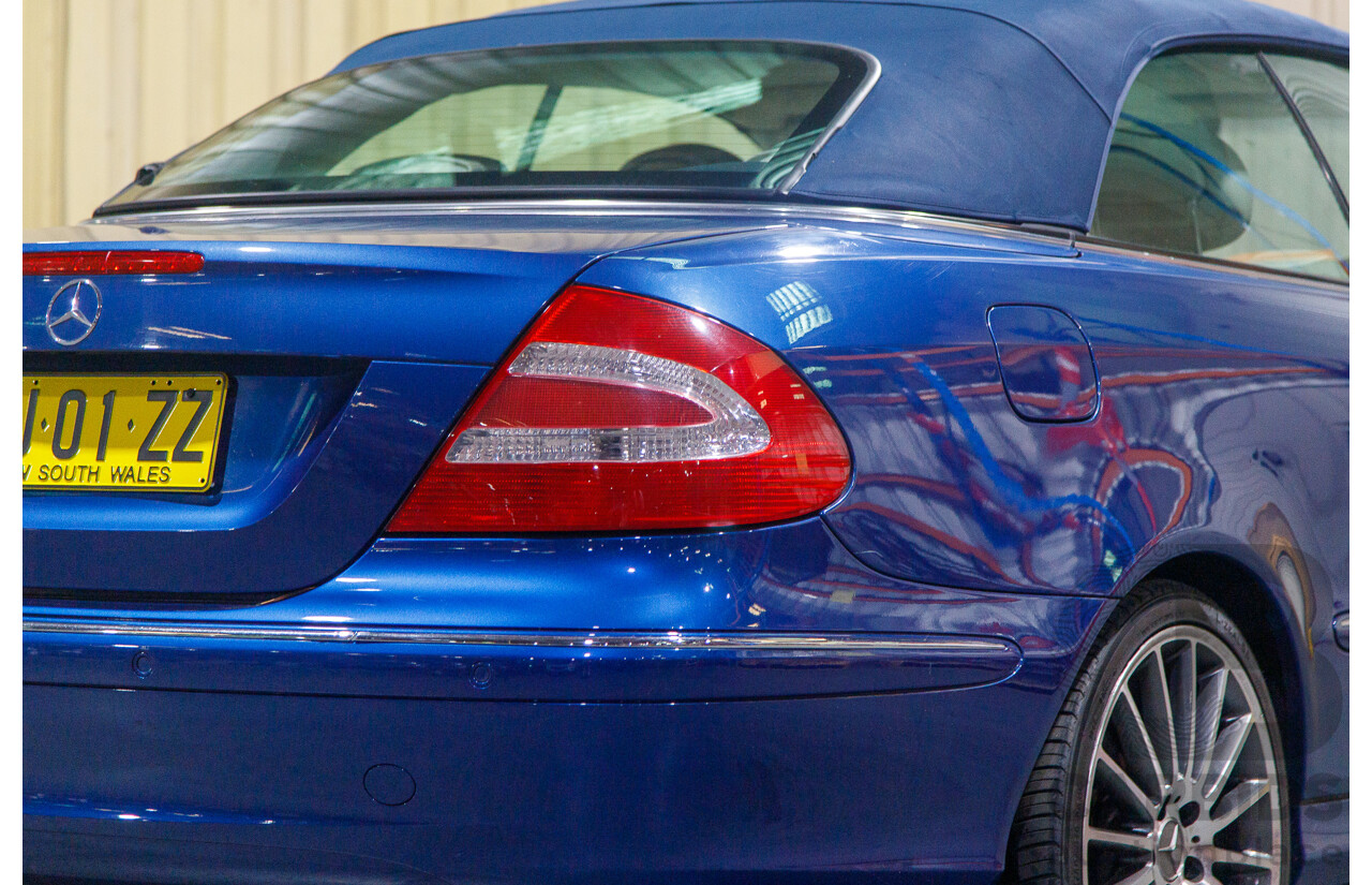 8/2003 Mercedes Benz CLK320 Elegance 2d Cabriolet Bright Blue Metallic V6 3.2L