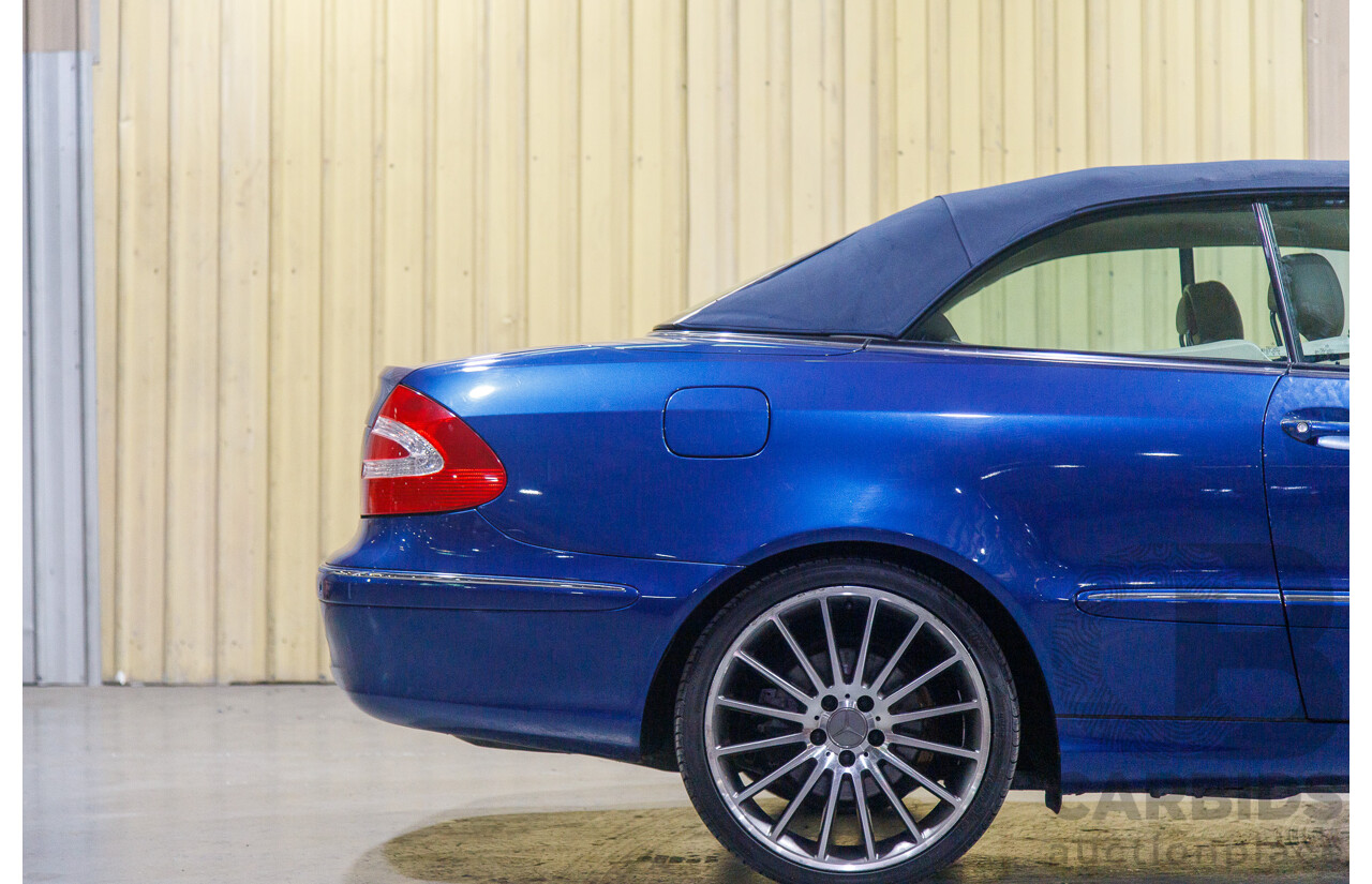 8/2003 Mercedes Benz CLK320 Elegance 2d Cabriolet Bright Blue Metallic V6 3.2L