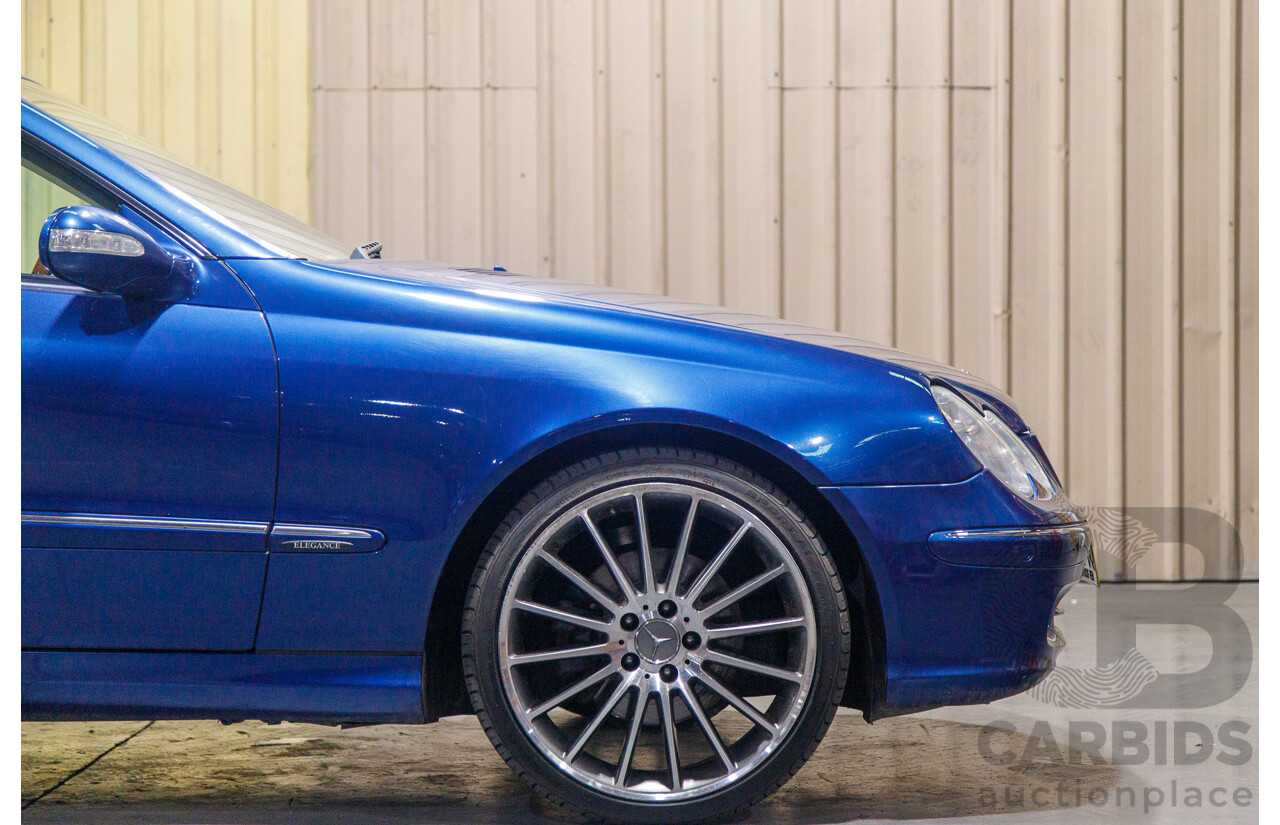 8/2003 Mercedes Benz CLK320 Elegance 2d Cabriolet Bright Blue Metallic V6 3.2L