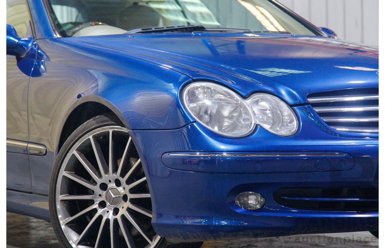8/2003 Mercedes Benz CLK320 Elegance 2d Cabriolet Bright Blue Metallic V6 3.2L