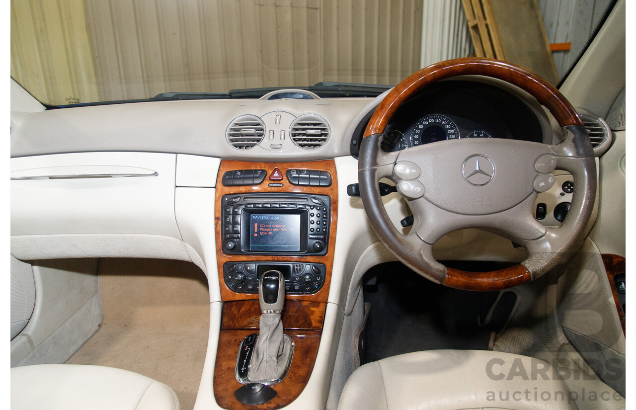 8/2003 Mercedes Benz CLK320 Elegance 2d Cabriolet Bright Blue Metallic V6 3.2L