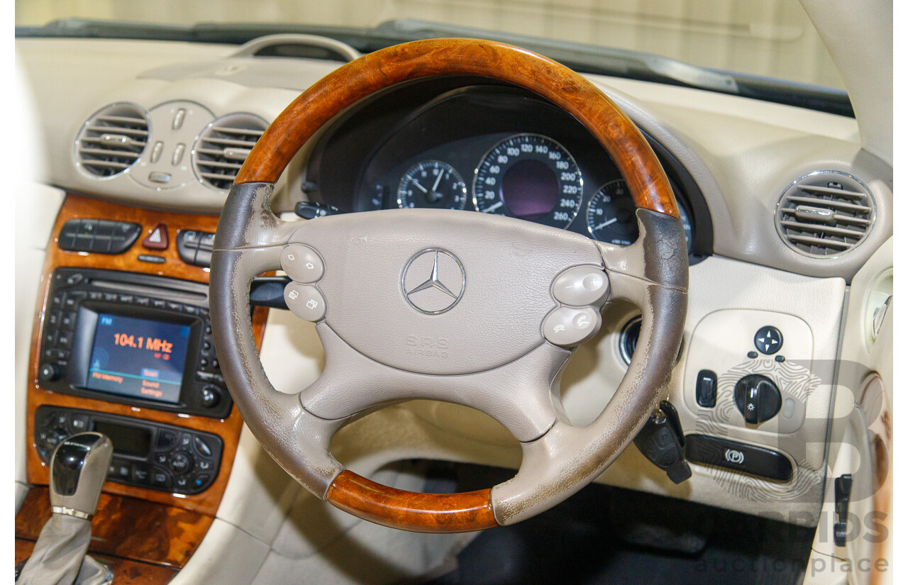 8/2003 Mercedes Benz CLK320 Elegance 2d Cabriolet Bright Blue Metallic V6 3.2L