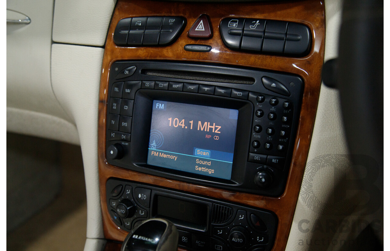 8/2003 Mercedes Benz CLK320 Elegance 2d Cabriolet Bright Blue Metallic V6 3.2L