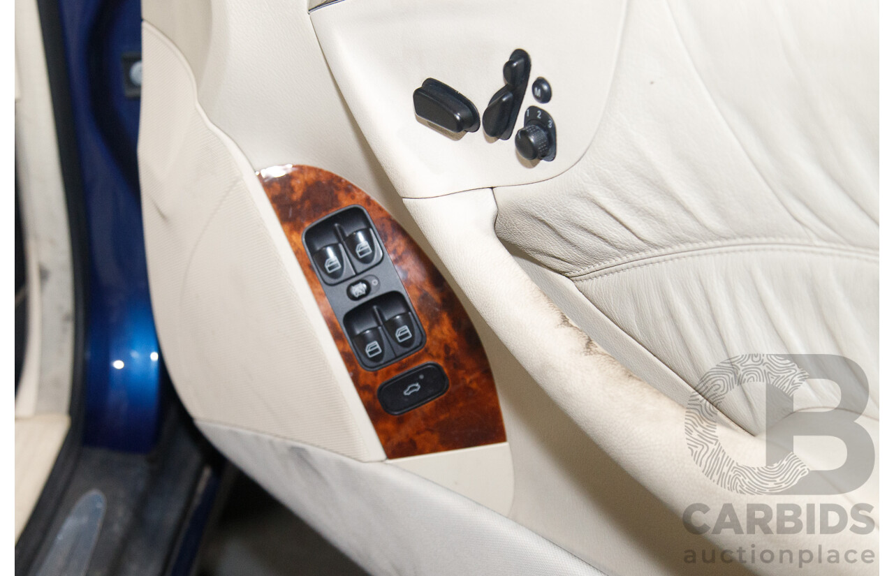 8/2003 Mercedes Benz CLK320 Elegance 2d Cabriolet Bright Blue Metallic V6 3.2L