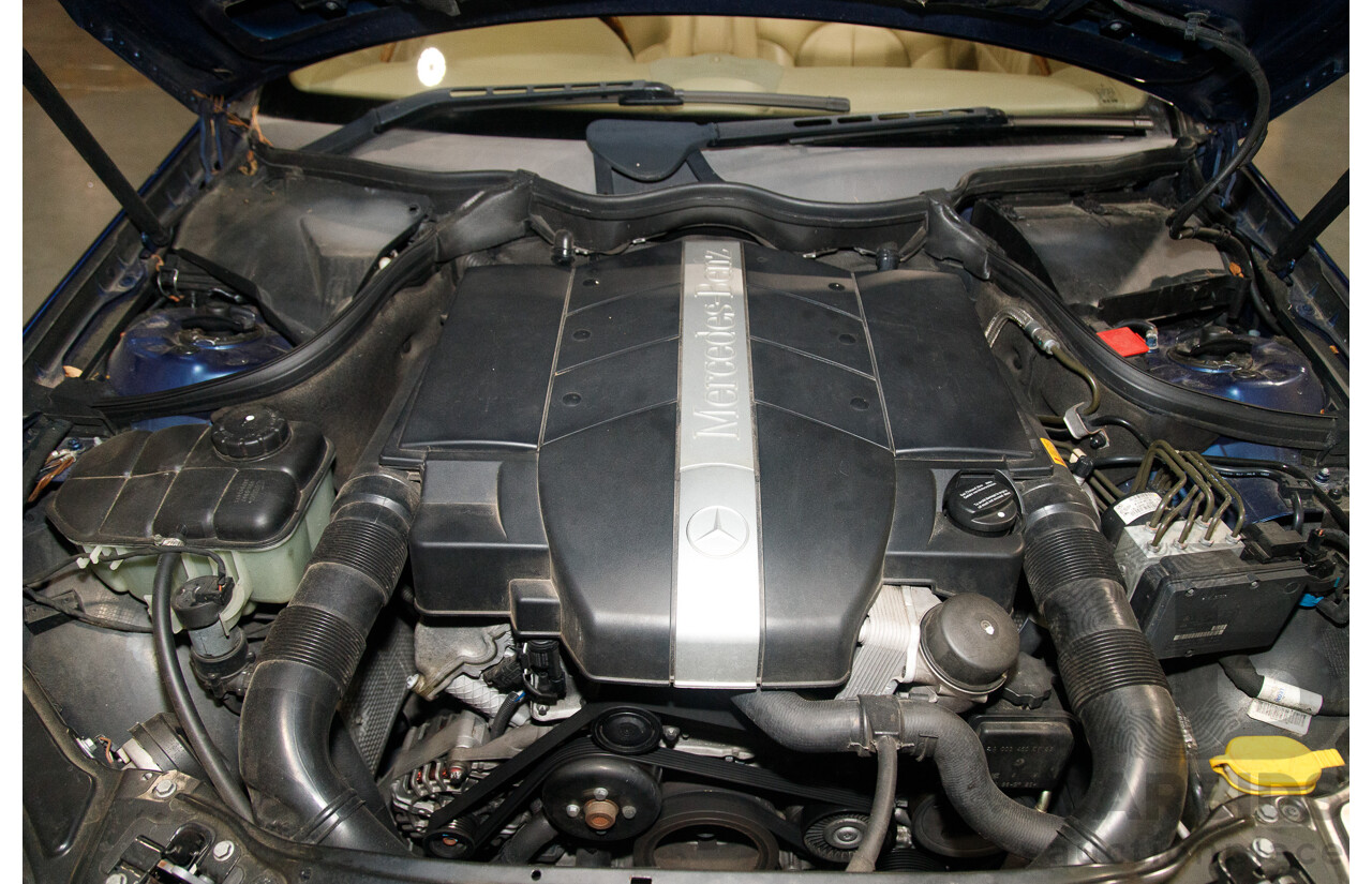 8/2003 Mercedes Benz CLK320 Elegance 2d Cabriolet Bright Blue Metallic V6 3.2L