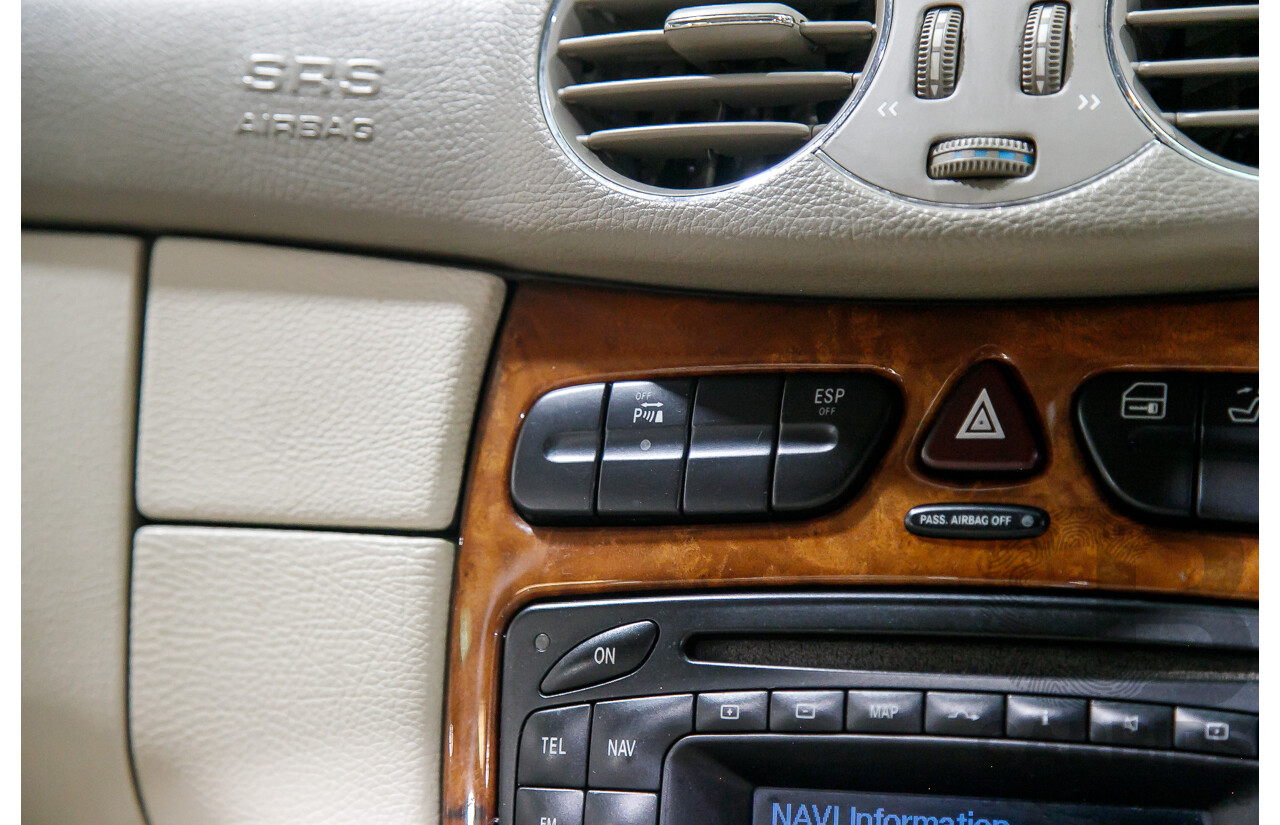 8/2003 Mercedes Benz CLK320 Elegance 2d Cabriolet Bright Blue Metallic V6 3.2L