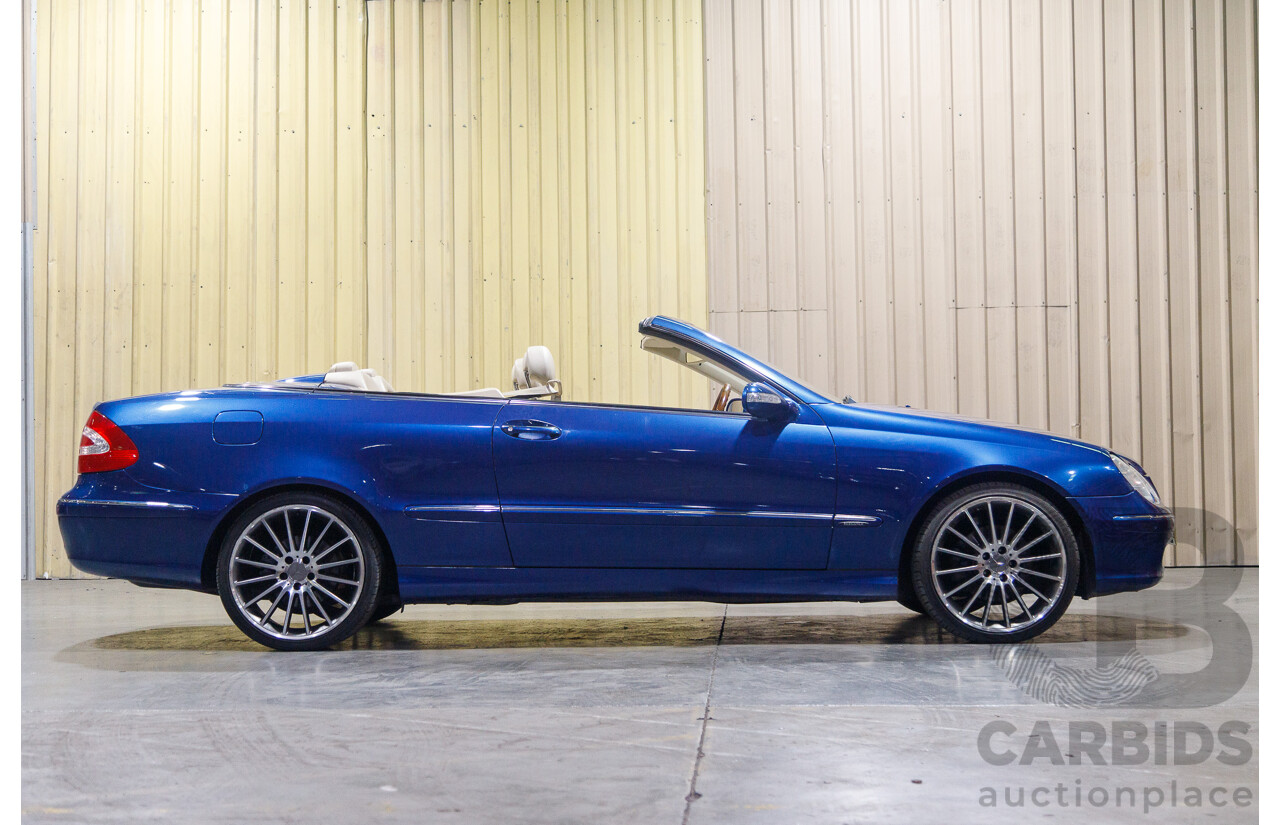 8/2003 Mercedes Benz CLK320 Elegance 2d Cabriolet Bright Blue Metallic V6 3.2L