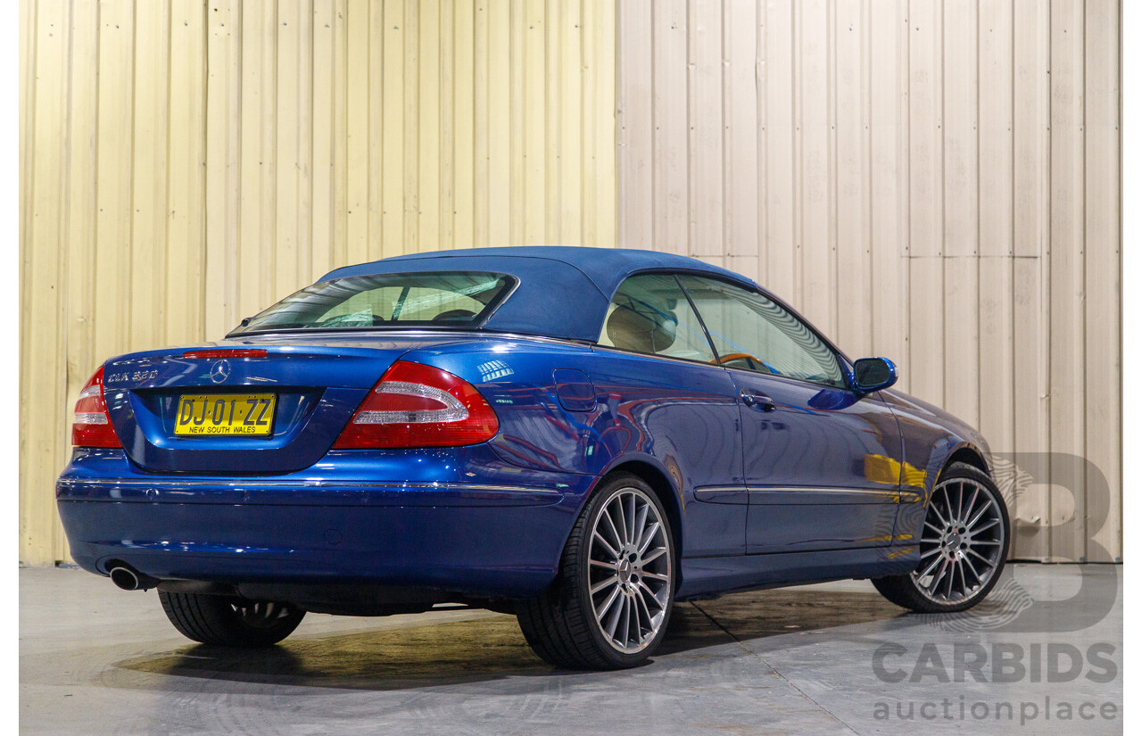 8/2003 Mercedes Benz CLK320 Elegance 2d Cabriolet Bright Blue Metallic V6 3.2L