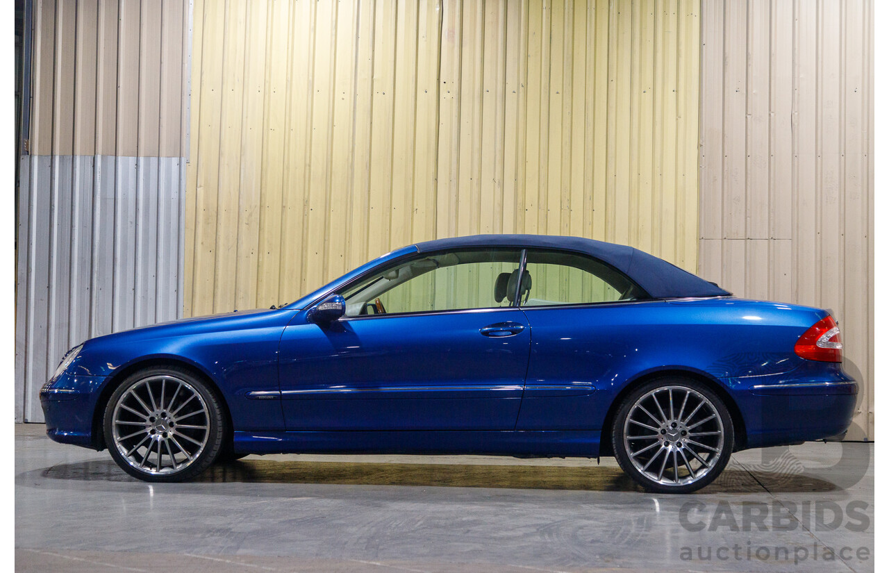 8/2003 Mercedes Benz CLK320 Elegance 2d Cabriolet Bright Blue Metallic V6 3.2L