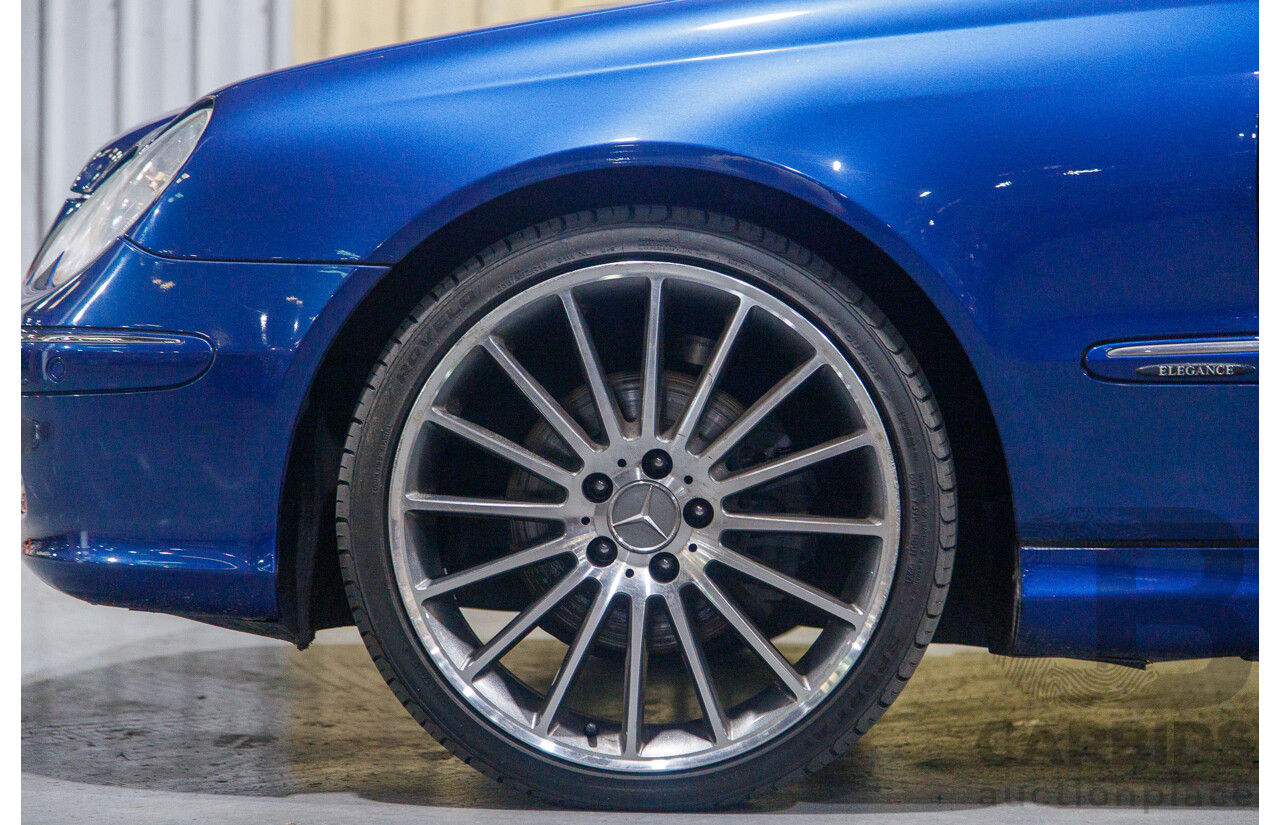 8/2003 Mercedes Benz CLK320 Elegance 2d Cabriolet Bright Blue Metallic V6 3.2L