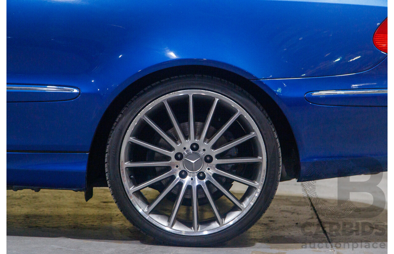 8/2003 Mercedes Benz CLK320 Elegance 2d Cabriolet Bright Blue Metallic V6 3.2L