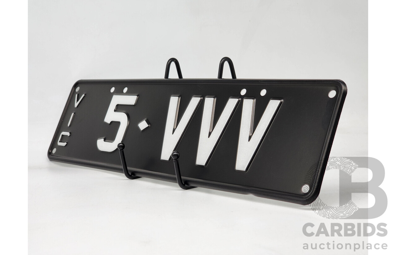Victorian VIC Alpha Numeric Custom Number Plate 5.VVV