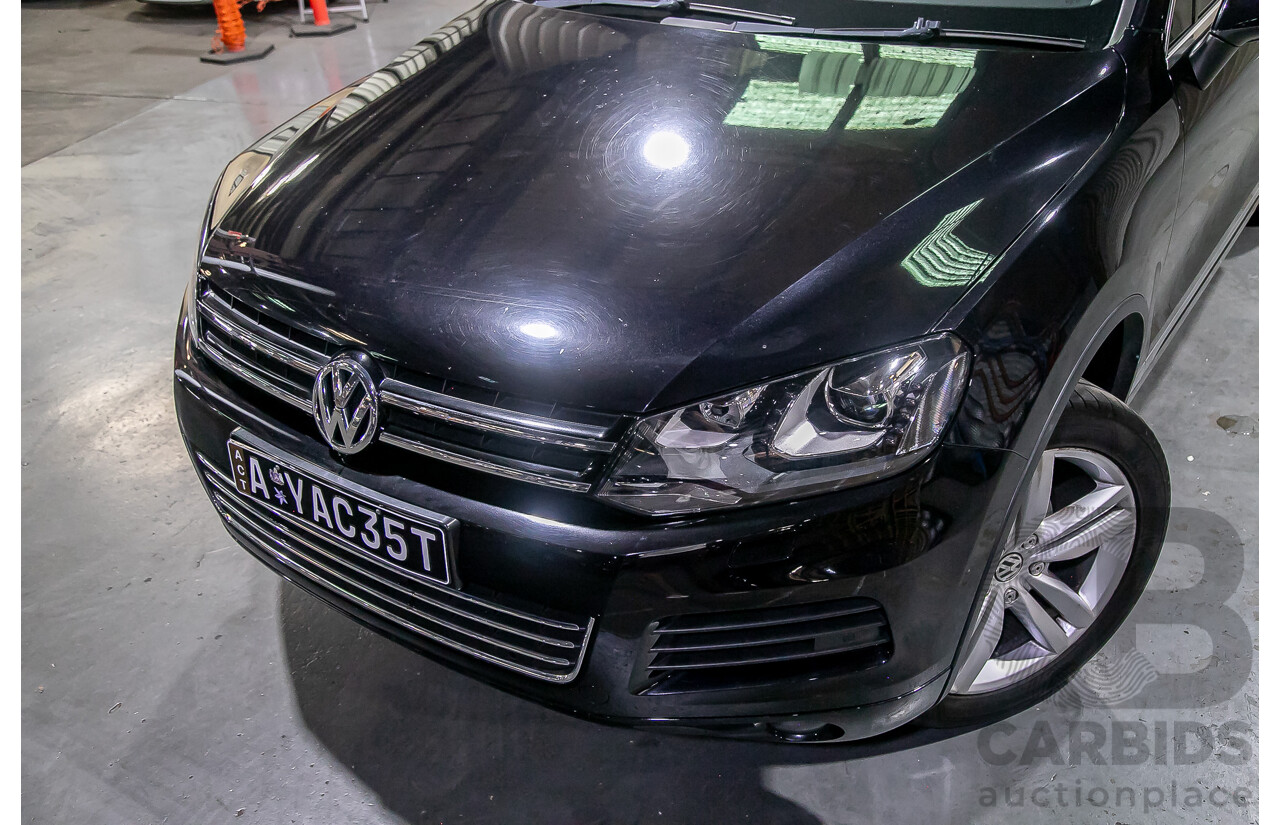 05/14 Volkswagen Touareg V6 TDI (AWD) 7P MY14 4d Wagon Metallic Black Turbo Diesel V6 3.0L