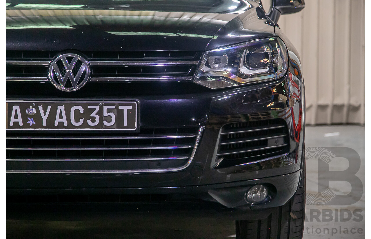 05/14 Volkswagen Touareg V6 TDI (AWD) 7P MY14 4d Wagon Metallic Black Turbo Diesel V6 3.0L