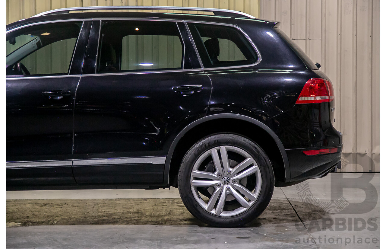 05/14 Volkswagen Touareg V6 TDI (AWD) 7P MY14 4d Wagon Metallic Black Turbo Diesel V6 3.0L