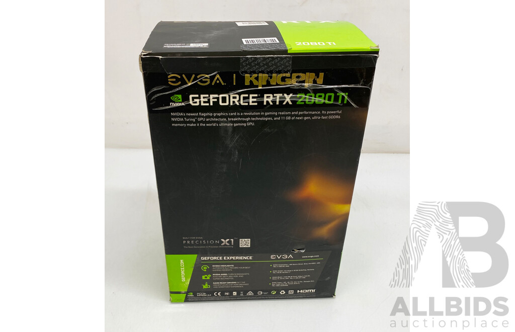 Nvidia RTX Geforce EVGA Kingpin 2080ti Graphics Card