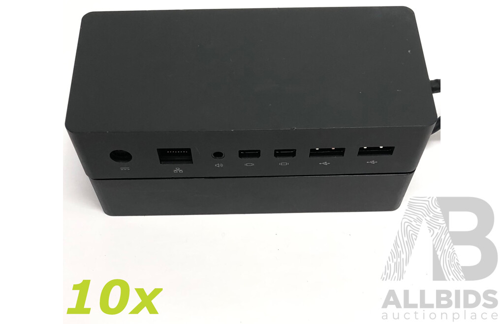 Microsoft (1661) Surface Dock W/ Power Supply - Lot of 10