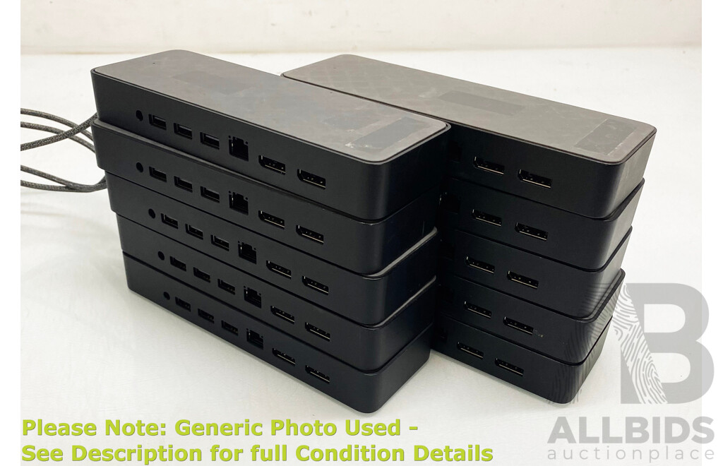 HP (HSA-B005D5) USB-C Universal Docking Stations - Lot of Ten