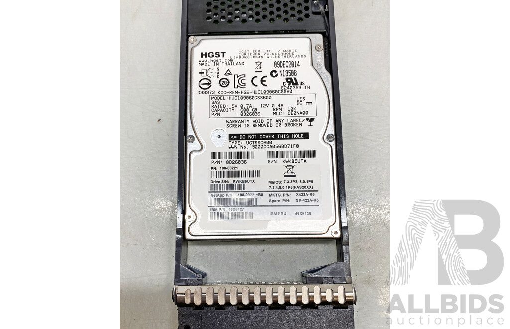 NetApp (NAJ-1001) 24-Bay 2RU Hard Drive Array (14.4TB)