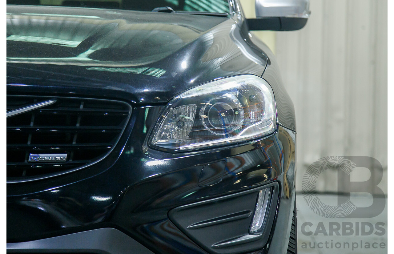 6/2015 Volvo XC60 D5 R-Design (AWD) DZ MY15 4d Wagon Metallic Black Twin Turbo Diesel 2.4L