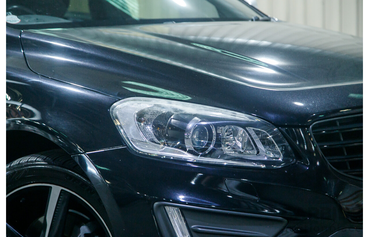 6/2015 Volvo XC60 D5 R-Design (AWD) DZ MY15 4d Wagon Metallic Black Twin Turbo Diesel 2.4L