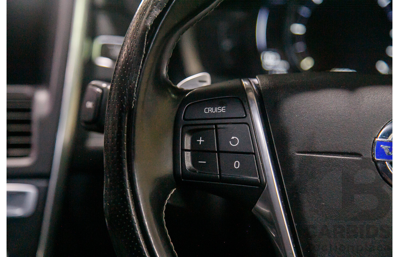 6/2015 Volvo XC60 D5 R-Design (AWD) DZ MY15 4d Wagon Metallic Black Twin Turbo Diesel 2.4L