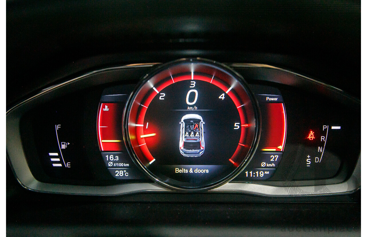 6/2015 Volvo XC60 D5 R-Design (AWD) DZ MY15 4d Wagon Metallic Black Twin Turbo Diesel 2.4L