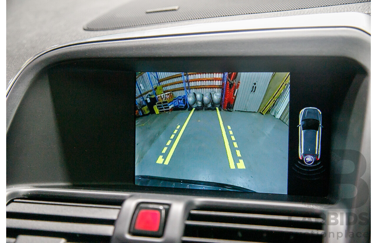 6/2015 Volvo XC60 D5 R-Design (AWD) DZ MY15 4d Wagon Metallic Black Twin Turbo Diesel 2.4L