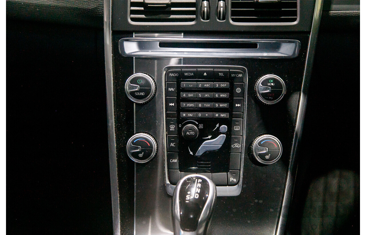 6/2015 Volvo XC60 D5 R-Design (AWD) DZ MY15 4d Wagon Metallic Black Twin Turbo Diesel 2.4L