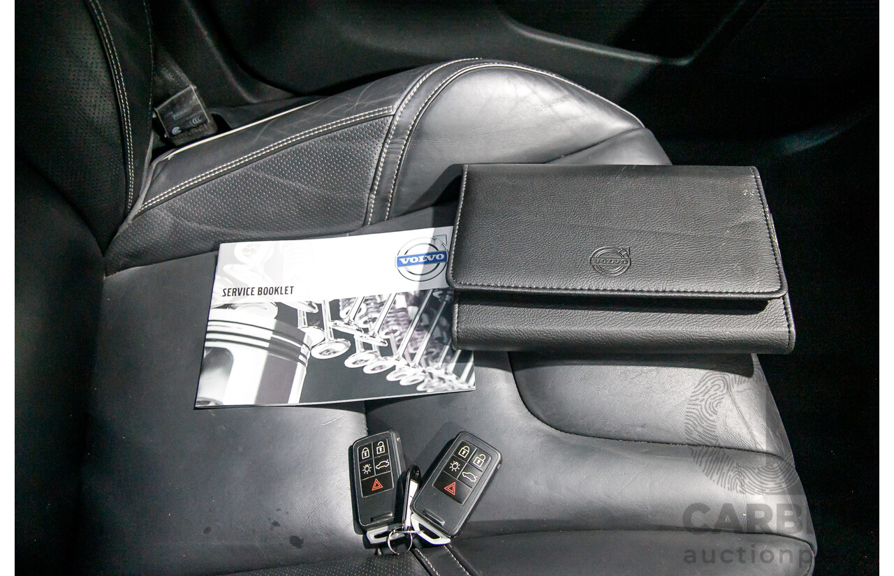 6/2015 Volvo XC60 D5 R-Design (AWD) DZ MY15 4d Wagon Metallic Black Twin Turbo Diesel 2.4L