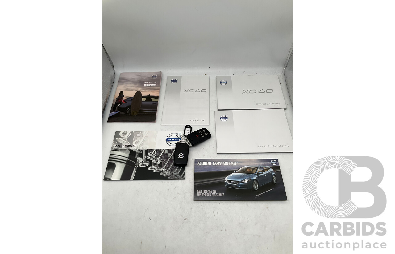 6/2015 Volvo XC60 D5 R-Design (AWD) DZ MY15 4d Wagon Metallic Black Twin Turbo Diesel 2.4L