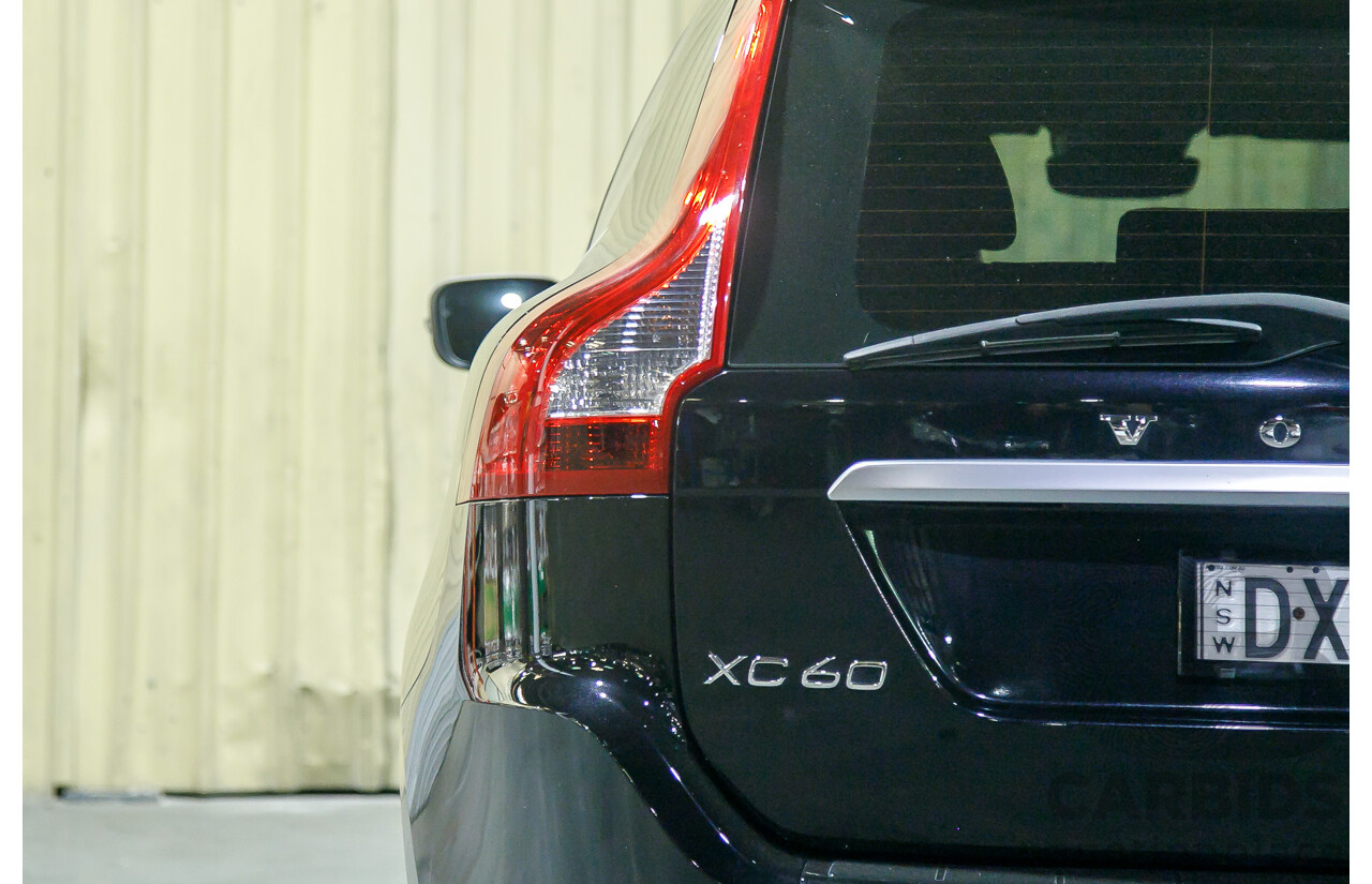 6/2015 Volvo XC60 D5 R-Design (AWD) DZ MY15 4d Wagon Metallic Black Twin Turbo Diesel 2.4L
