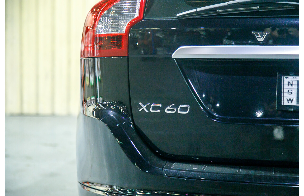 6/2015 Volvo XC60 D5 R-Design (AWD) DZ MY15 4d Wagon Metallic Black Twin Turbo Diesel 2.4L